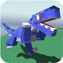 Blocky Dino Park Raptor Attack aplikacja