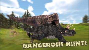 پوستر Hungry T-Rex Island Dino Hunt