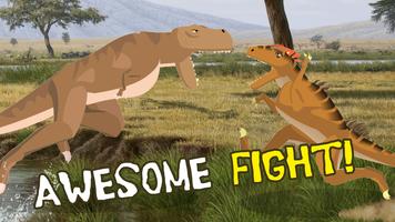 T-Rex Fights Allosaurus 海报