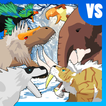 T-Rex Fights Ice Age Beasts icon