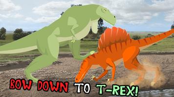 T-Rex Fights Spinosaurus Ekran Görüntüsü 1