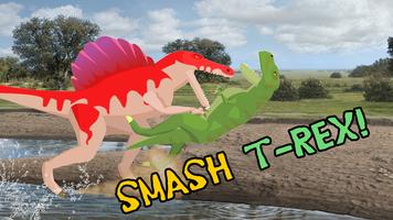 T-Rex Fights Spinosaurus Ekran Görüntüsü 2