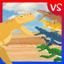 T-Rex Fights Raptors APK