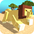 Blocky Wild Park: Lions Raid ikon