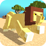 Blocky Wild Park: Lions Raid