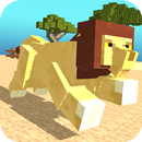 Blocky Wild Park: Lions Raid APK