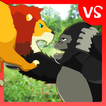 Lion Fights Gorilla-icoon
