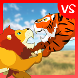 Lion Fights Tiger