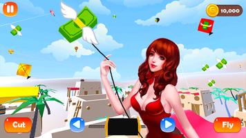 Money Kite Fly 3D screenshot 2