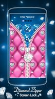 Diamond Zipper Screen Lock پوسٹر