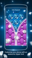 Diamond Zipper Screen Lock اسکرین شاٹ 1