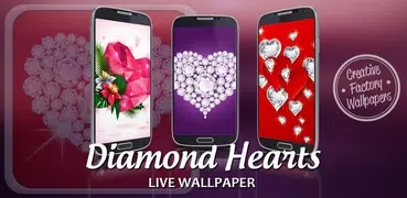 Diamond Hearts Live Wallpaper
