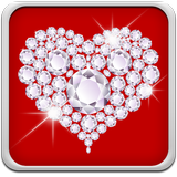 Coeur En Diamant Fond D'écran icône