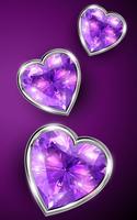 برنامه‌نما Diamond Hearts Live Wallpaper عکس از صفحه