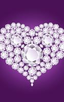 Diamond Hearts Live Wallpaper پوسٹر