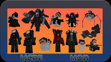 Mod Skibidi toilet for MCPE poster