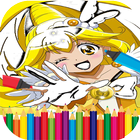 Glitter Force Coloring icône