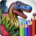 Dinosaurs Coloring Book Dino biểu tượng