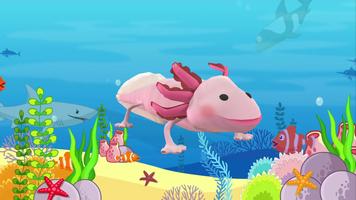 Poster Axolotl Swim