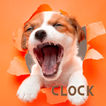 Dog Clock app.digital cute