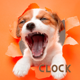 Dog Clock app.digital cute aplikacja