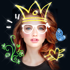 Doodle Photo Editor 😜 Stickers for Pictures آئیکن