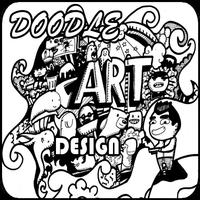 Doodle Art Design Affiche