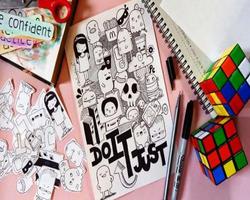 Doodle Art Drawing Ideas poster