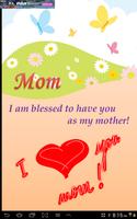 Mom is Best Cards! Doodle Wish Affiche