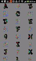 Alphabet stickers for Doodle T Ekran Görüntüsü 1