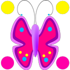 آیکون‌ Flowers Butterfly Doodle Text!