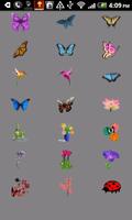 Flowers Butterfly Doodle Text! ảnh chụp màn hình 1
