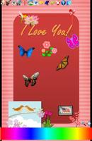 برنامه‌نما Flowers Butterfly Doodle Text! عکس از صفحه