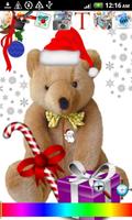 Christmas Stickers Doodle Text Affiche