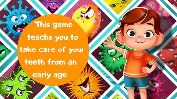 Teeth care : dentist games Cartaz