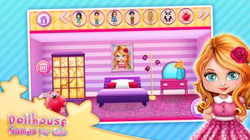 Dollhouse Games for Girls پوسٹر