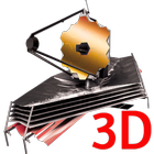 3D James Webb Telescope-icoon