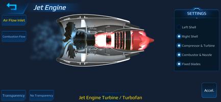 Jet and Rocket Engine Affiche