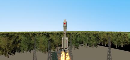 Long March Sim Rocket poster