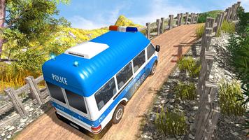 Police Van Hill Driving Games capture d'écran 2