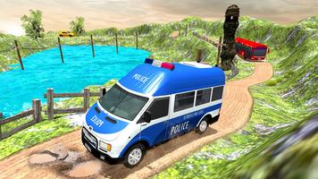 Police Van Hill Driving Games imagem de tela 3