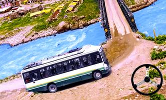 Army Coach Bus Hill Driving 3D poster