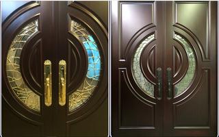 double wooden door design ภาพหน้าจอ 1