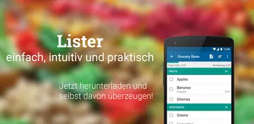 Einkaufsliste — Lister