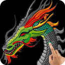 Dragon Art 3D Color By Number - Pixel Art Coloring APK