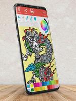 Dragon - Livres de coloriage pour adultes Affiche