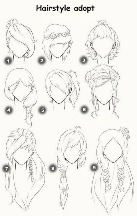 Como Desenhar cabelo feminino 