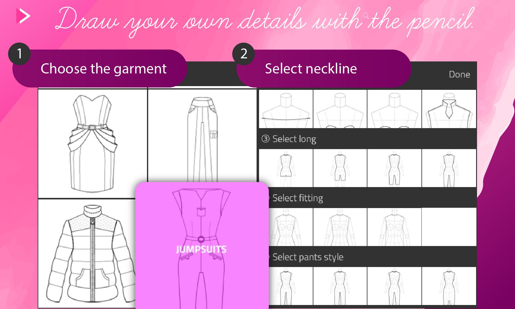 Fashion Design Flat Sketch APK للاندرويد تنزيل