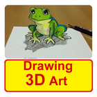 Drawing 3D Art on Paper آئیکن