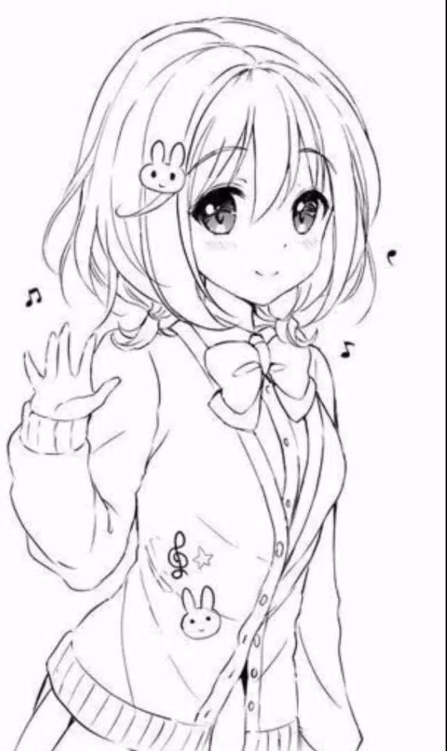 anime girl drawing I did using reference! (last pic) : r/AnimeGirls